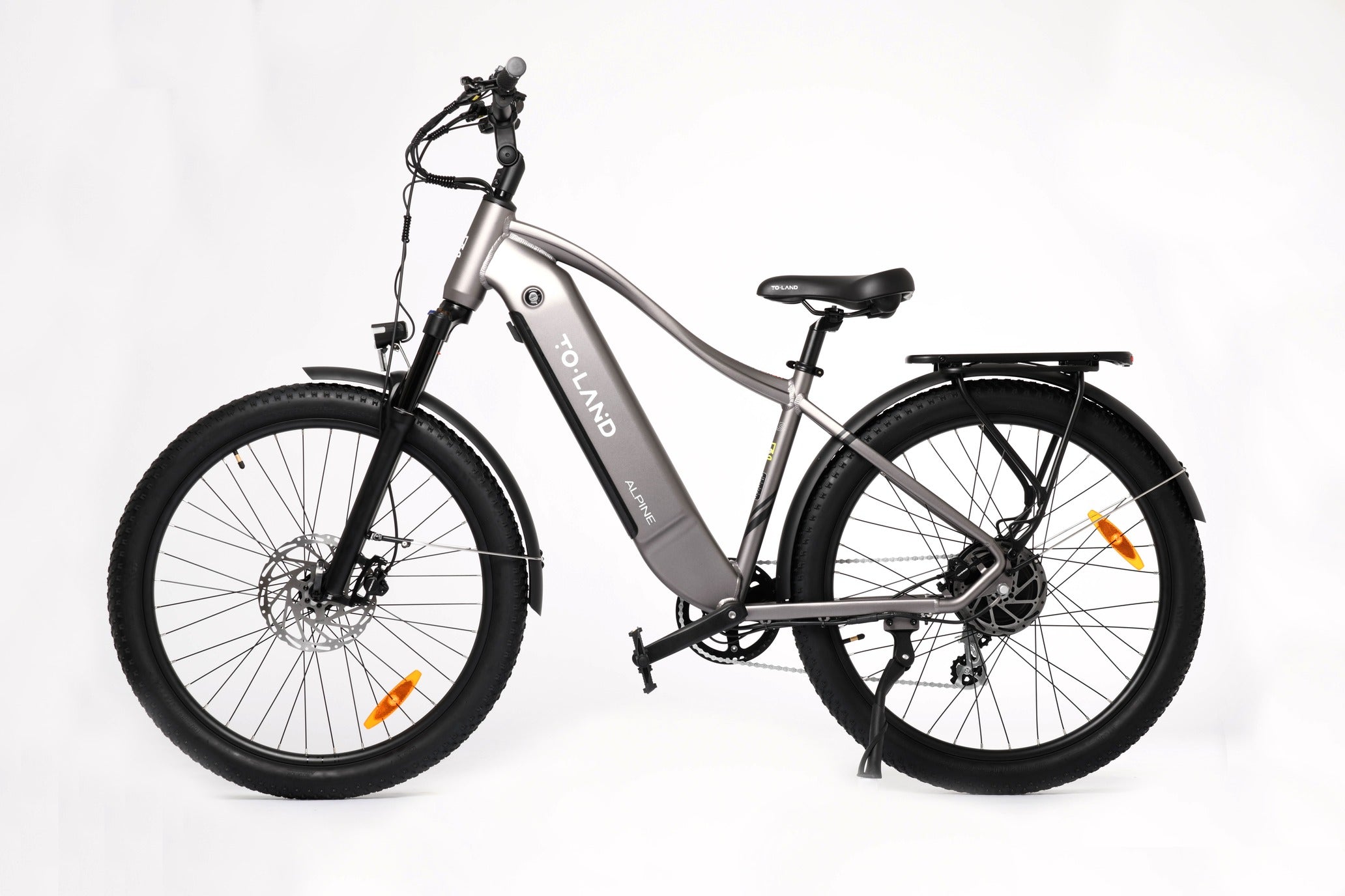 Electric bicycle on a white background