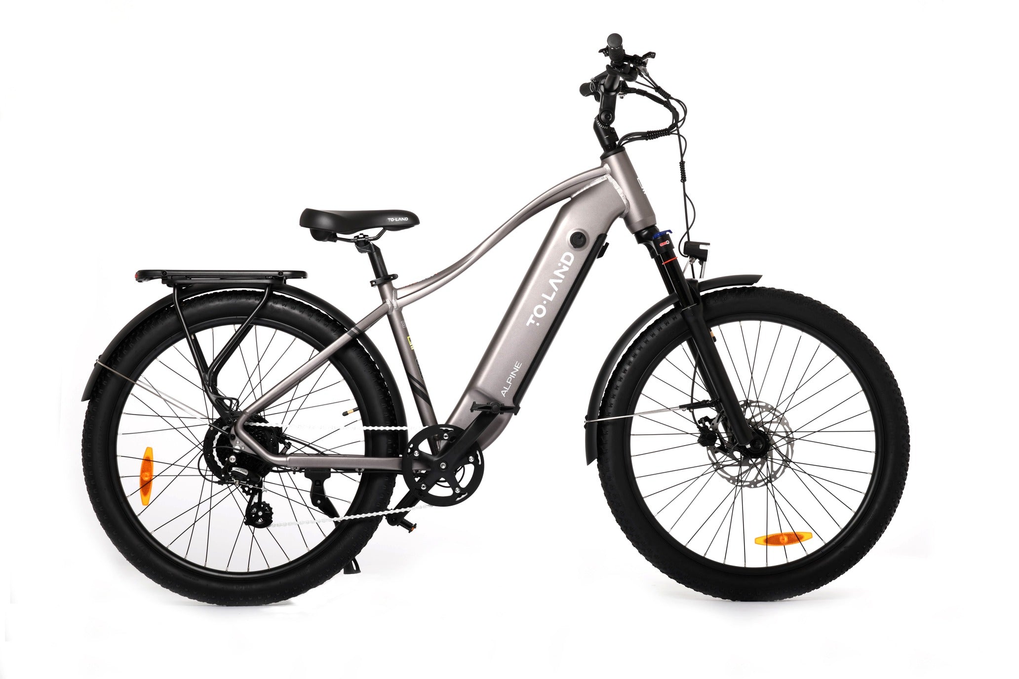 Electric bicycle on a white background