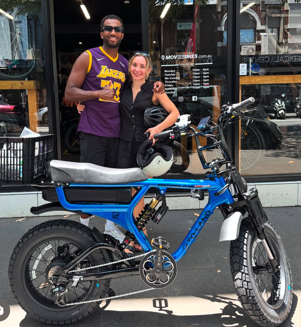 Person on an electric bike