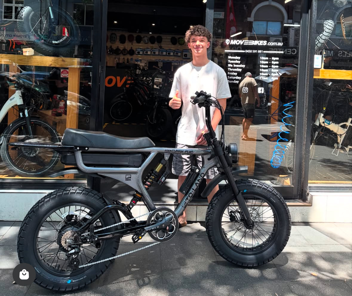 Person on an electric bike