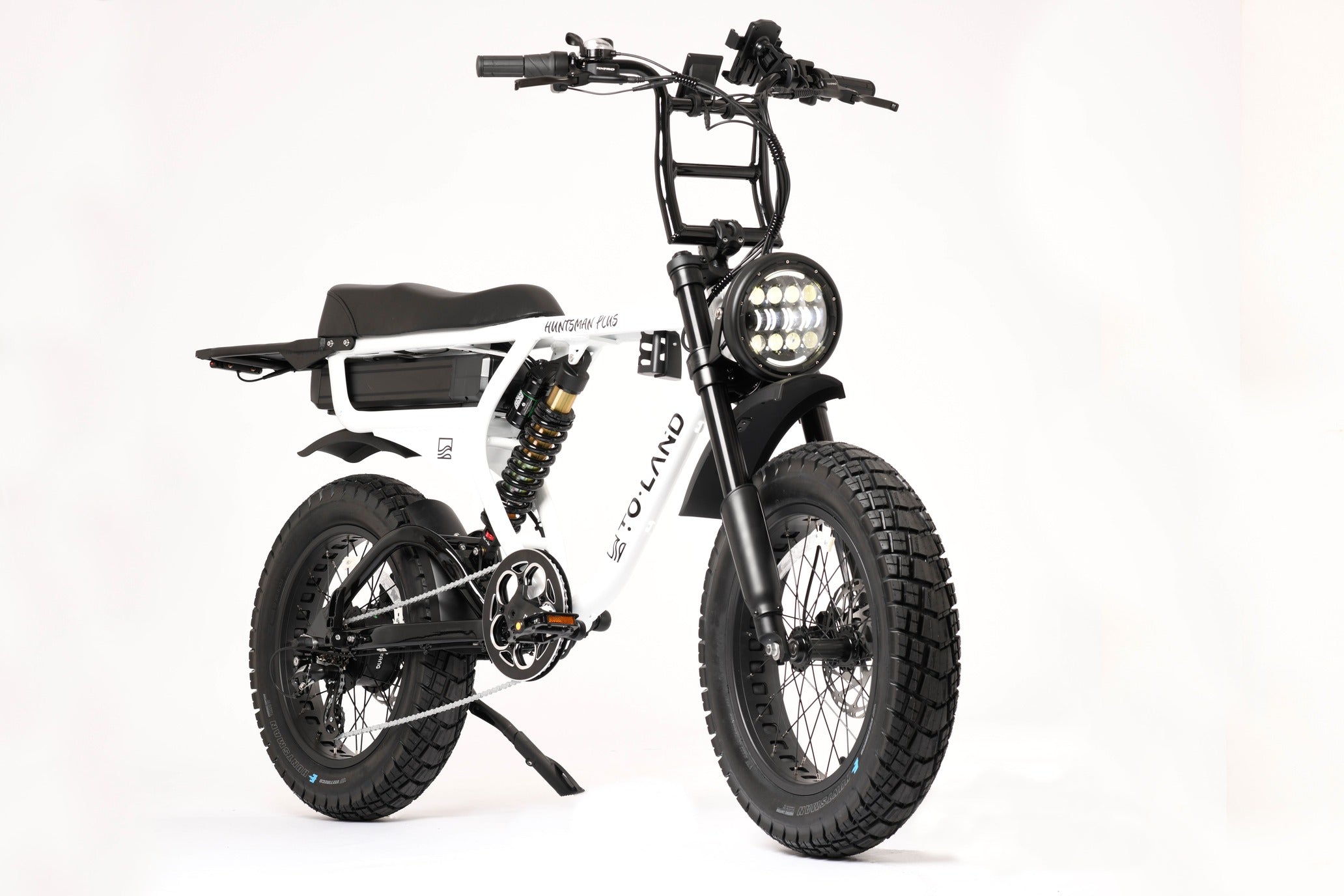 Electric bike with fat tyre on a white background